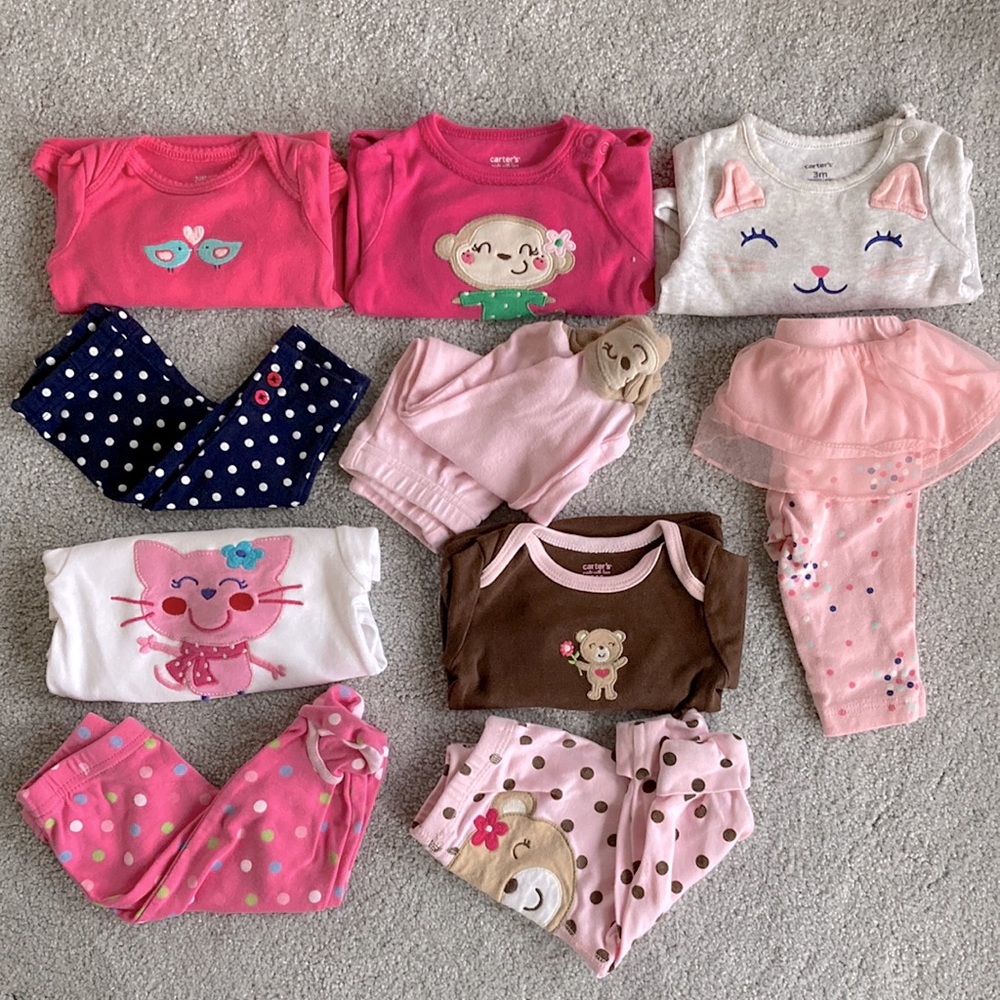 Carter’s- Matching sets - Lot of 5 - Size 3 months